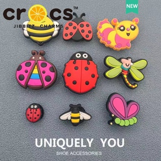 Jibbitz crocs charm หัวเข็มขัด รูปแมลงปอ ผึ้ง แมลงปอ น่ารัก อุปกรณ์เสริม สําหรับตกแต่งรองเท้า