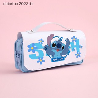 [DB] กระเป๋าดินสอ ลายการ์ตูนดิสนีย์ Stitch 3 ชั้น มีซิป กันน้ํา จุของได้เยอะ สําหรับนักเรียน [พร้อมส่ง]