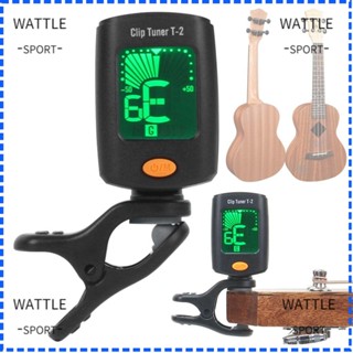 Wattle จูนเนอร์กีตาร์ เบส ไวโอลิน ดิจิทัล หน้าจอ LCD