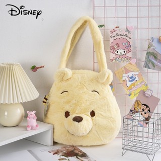 กระเป๋าสตางค์ ของแท้ ลายการ์ตูน Disney Winnie the Pooh สีชมพู สําหรับเด็กผู้หญิง และผู้หญิง