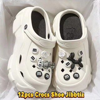 12 ชิ้น / เซต งา แฟชั่น Crocs Jibz รองเท้า เสน่ห์ DIY หมุด รองเท้าแตะ หัวเข็มขัด อุปกรณ์เสริมสวน รองเท้า