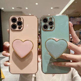 เคสโทรศัพท์มือถือ ลายหัวใจ พร้อมขาตั้ง สําหรับ vivo Y27 Y36 Y35 Y22 Y22s Y16 Y21 Y21s Y21T Y33s Y33T Y20 Y20s Y12s Y12A