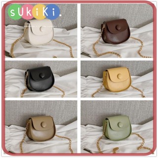 Sukiki กระเป๋าเมสเซนเจอร์ ทรงกลม สีพื้น