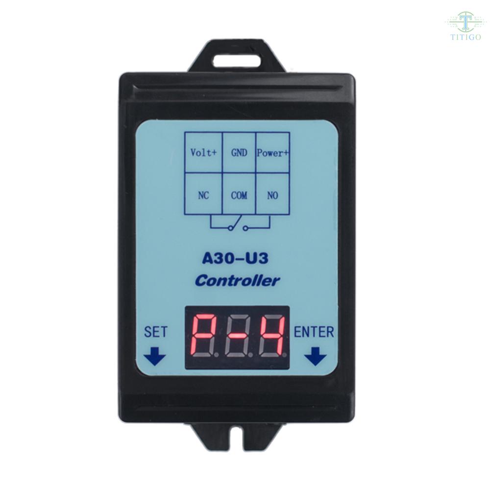 DC 6~80V Voltage Monitoring Relay Time Delay Relay Charging Discharge Controller Module Undervoltage Overvoltage Protection Relay with 4 Operating Modes Voltage Control Timer