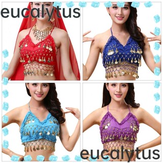 Eucalytus1 ชุดชั้นในเต้นรําหน้าท้อง ประดับพู่ เลื่อม สําหรับผู้หญิง