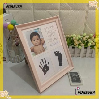 Forever กรอบของขวัญ Pvc พิมพ์ลายมือและเท้า สําหรับเด็กทารกแรกเกิด