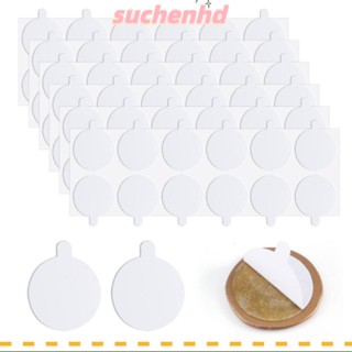 Suchenhd สติกเกอร์ซีลขี้ผึ้ง มีกาวในตัว PE 25 มม. คุณภาพสูง ลอกออกได้ สีขาว 600 ชิ้น