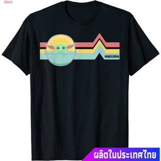 เสื้อยืดคอกลม แขนสั้น ผ้าฝ้าย 100% พิมพ์ลายภาพยนตร์ star wars The Mandalorian พลัสไซซ์ สําหรับผู้ชาย