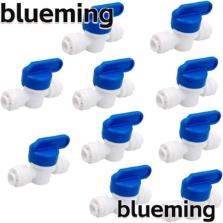 Blueming2 วาล์วพลาสติก OD 1/4 นิ้ว ระบบ RODI สีขาว และสีฟ้า 10 ชิ้น