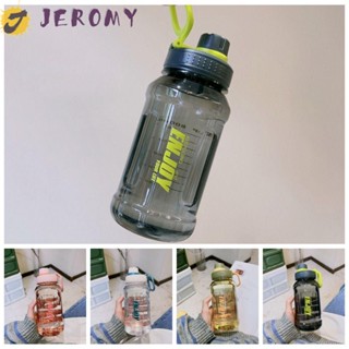 Jeromy ขวดน้ํา ความจุขนาดใหญ่ แบบพกพา ทนความร้อนสูง 600 มล. 800 มล. 1000 มล. สําหรับฟิตเนส ออฟฟิศ