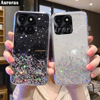 เคสโทรศัพท์มือถือ แบบนิ่ม ลายดวงจันทร์ ประดับกากเพชร สําหรับ Honor X6A X8A X6 X8 X6 X8A X6A