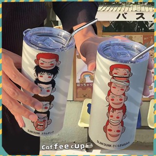 [สินค้าแอนิเมชั่น🥤 Limited Cup] กระติกน้ําร้อน สเตนเลส ลายการ์ตูนซากุระ มูดาโอะ มูดาโอะ คุณภาพสูง พร้อมหลอดดูดน้ํา และแก้วกาแฟ สําหรับออฟฟิศ