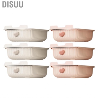 Disuu Cabinet Underwear Storage Box   Drop Dividers Adjustable Drawer Type 3Pcs Plastic Space Saving Multifunctional for Home