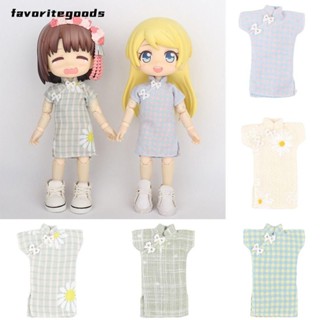 Favoritegoods ชุดกี่เพ้า 5 สี สไตล์จีน สําหรับตุ๊กตา 1/12Bjd