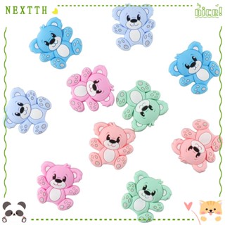 Nextth ลูกปัดซิลิโคน รูปสัตว์น่ารัก 5 สี อุปกรณ์เสริม