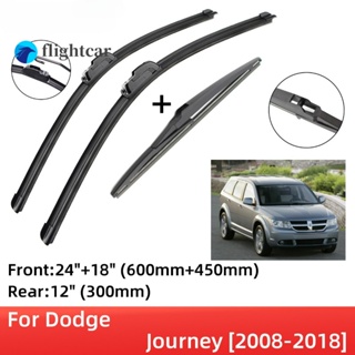 Flightcar ใบปัดน้ําฝน ด้านหน้า และด้านหลัง อุปกรณ์เสริม สําหรับ Dodge Journey 2008-2018 J Hook 2009 2010 2011 2012 2013 2014 2015 2016