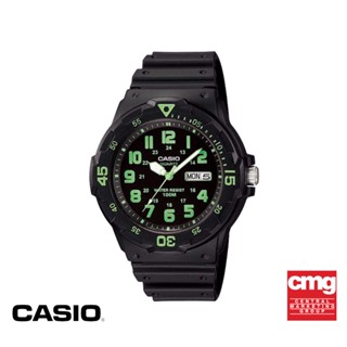 CASIO นาฬิกาข้อมือ CASIO รุ่น MRW-200H-3BVDF วัสดุเรซิ่น สีเขียว