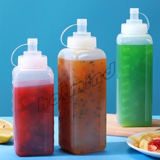 HD ขวดบีบซอสปรุง ขนาดใหญ่ 800ML 1000ML สําหรับใส่ซอสน้ํามันมัสตาร์ด  Jam bottle