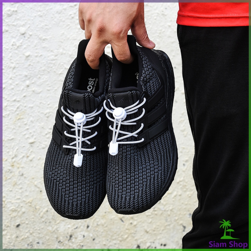 SIAM เชือกผูกรองเท้า แบบยืดหยุ่น แบบคลิปล๊อค ความยาว 120cm  shoelaces