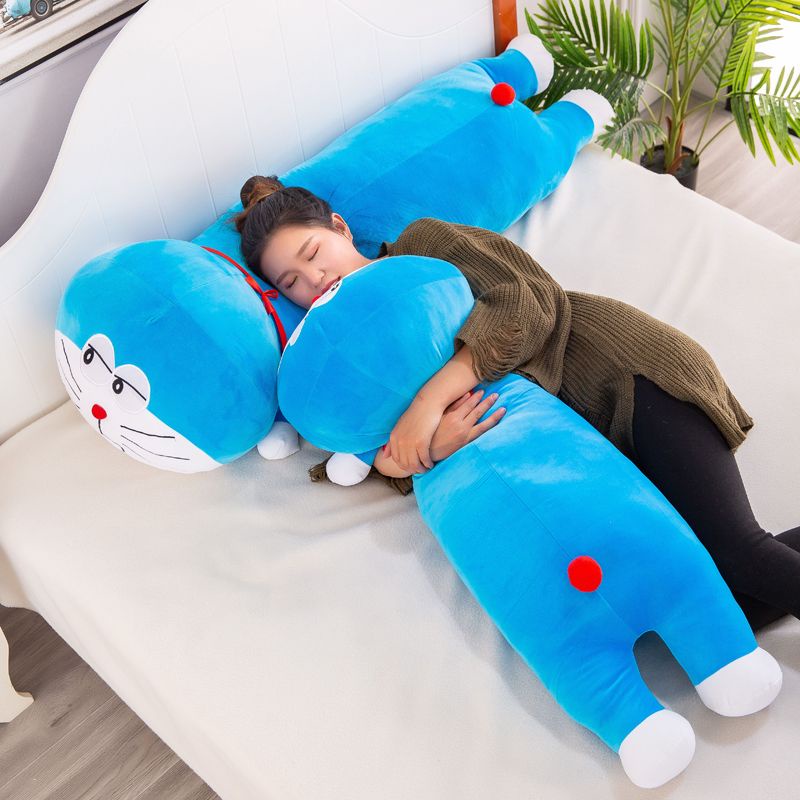 หมอนตุ๊กตานุ่ม รูปการ์ตูนโดราเอมอน สีฟ้า เหมาะกับของขวัญวันเกิด สําหรับผู้หญิง