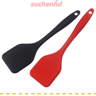 Suchenhd 2 ชิ้น ไม้พายซิลิโคน ไข่ปลา ทอดสเต็ก ทอด อุณหภูมิสูง ทําอาหาร ไม้พาย ครัว เครื่องมือทําอาหาร ไม่ติด ทําอาหาร ไม้พาย ช้อน