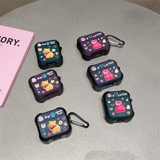 เคสหูฟังบลูทูธ ลายการ์ตูนหมีพูห์น่ารัก พร้อมตะขอโลหะ สําหรับ Airpods Pro 2 Pro 1 2 3