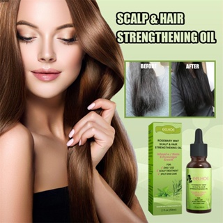 Mint Hair Nutrient Solution Hair Growth Liquid สำหรับ Strong Smooth และ FrizzFree Hair ส่วนผสมจากธรรมชาติ Organic Beauty puueqg