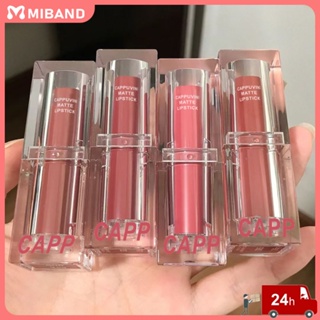 พร้อมส่ง Cappuvini Waterproof Moisturizing Lipstick 6 Color Frosted Lip Makeup Lip Glaze Cosmetics Pk Pinkflash