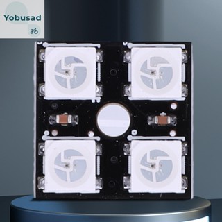 [Yobusad.th] Ws2812b บอร์ดทดลองโคมไฟ LED RGB 5V 2*2 4 บิต