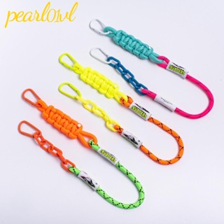 Pearl01 สายคล้องกระเป๋า ผ้าไนล่อน มีซิป คุณภาพสูง DIY อุปกรณ์เสริม สําหรับกุญแจ