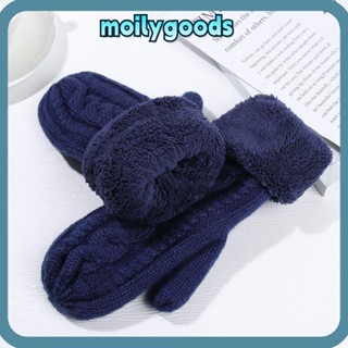 Moilyhd ถุงมือตุ๊กตา ผู้ชาย ผู้หญิง ขนยาว สบาย หนา อบอุ่น