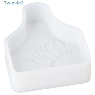 Twinkle แม่พิมพ์ซิลิโคน รูปดอกทานตะวัน สีขาว 4.1*3.1 ซม. สําหรับทําป้ายแท็กรถยนต์