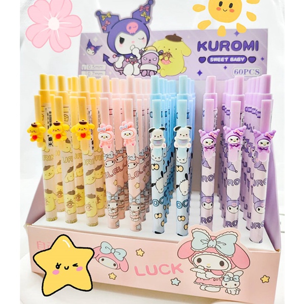 Sanrio ดินสอกด 0.5 มม. เจลลี่สี เขียน ปากกา เครื่องเขียน โรงเรียน