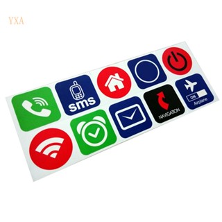 Yxa สติกเกอร์ฉลาก PET Ntag213 Tag NFC บางมาก กันน้ํา สําหรับติดตกแต่งรถยนต์ 10 ชิ้น