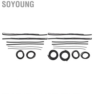 Soyoung Car Door Seal Kit  Flexible A Pillar Strip Rubber  for Model 3 Y