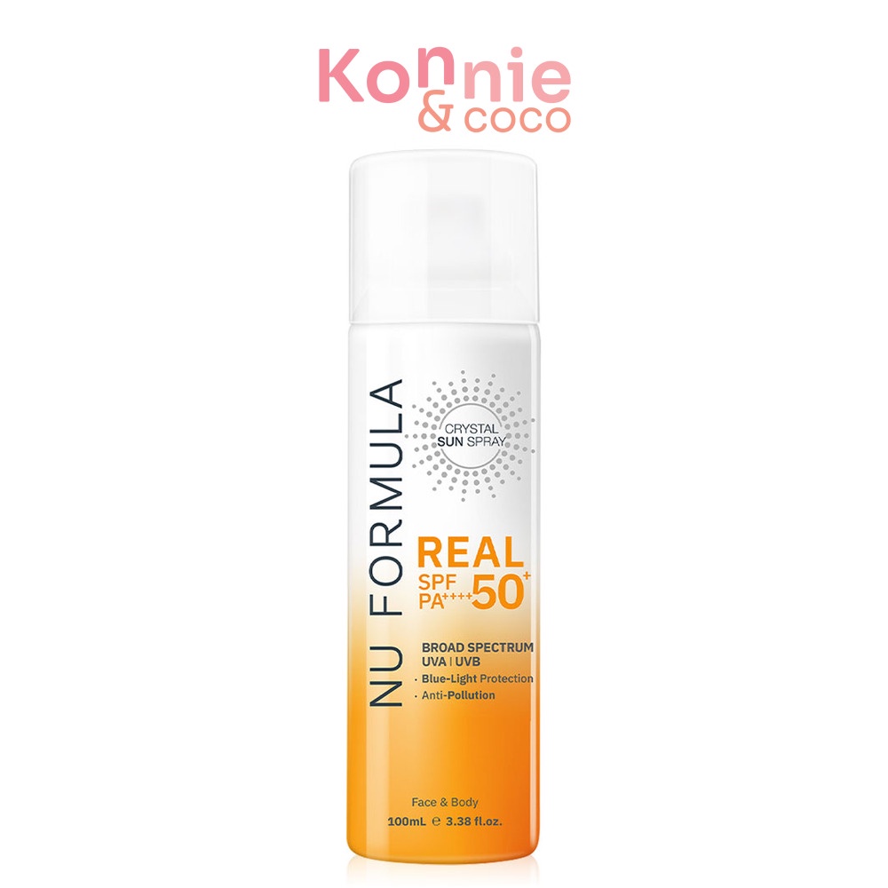 Nu Formula Crystal Sun Spray Real SPF50+ PA++++ สเปรย์กันแดดนู ฟอร์มูล่า.