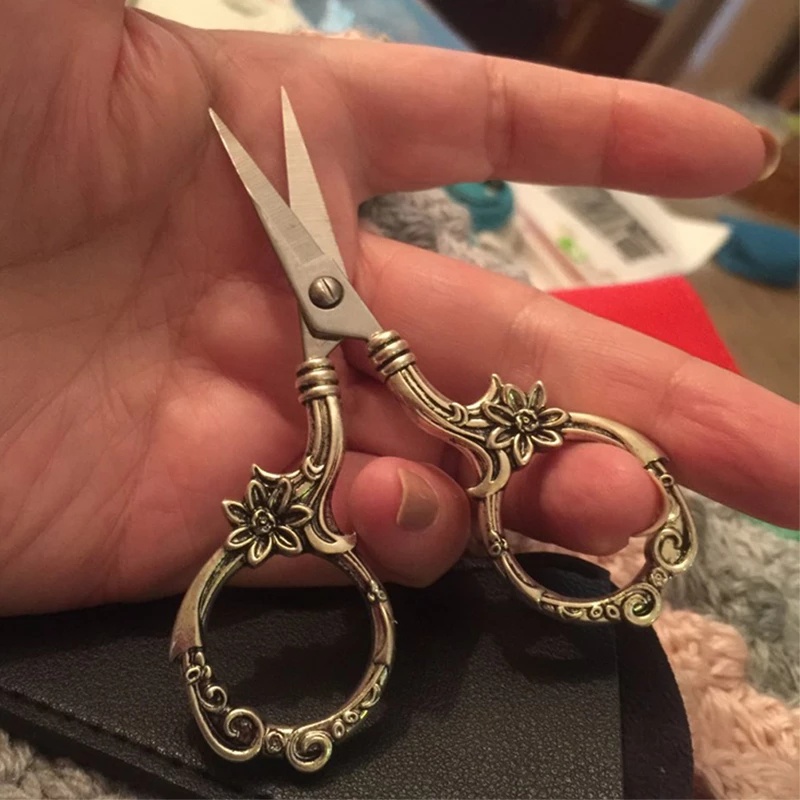 Stainless Steel Vintage Scissors Sewing Fabric Cutter Embroidery Scissors Tailor Scissor Thread Scis