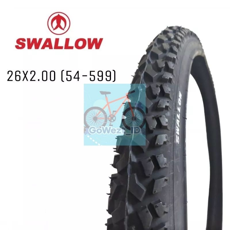 ยางนอกจักรยานขนาด 26 x 2.00 ยาง Swallow Deli สีดํา S-160 Mountain MTB Federal | คุณภาพสูง