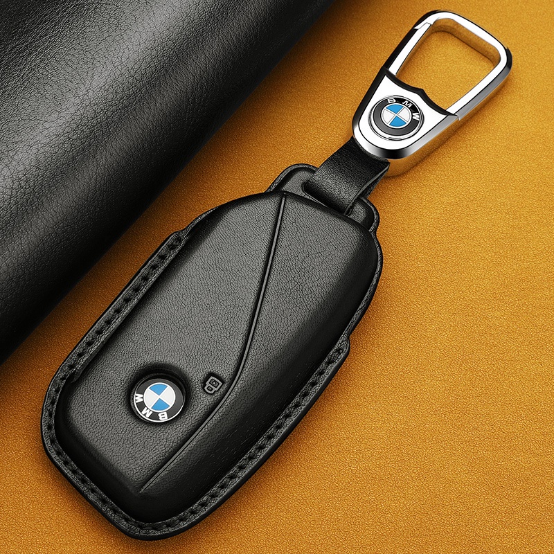 23 BMW 7 Series ซองหนังกุญแจหรูหราเฉพาะสําหรับ 735LI 740 I7 X7 X1 แฟชั่นสมาร์ทหนังเคสป้องกันกุญแจ