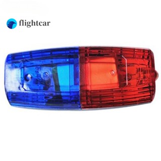 Flightcar โคมไฟ LED สีแดง สีฟ้า แบบชาร์จไฟได้ เตือนฉุกเฉิน