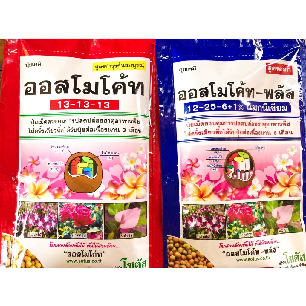 ปุ๋ยละลายช้า ปุ๋ยออสโมโค้ท ขนาด 100g 12-25-6+1% บำรุงต้น เร่งดอก บำรุงต้น เร่งดอก - รูปที่ 2