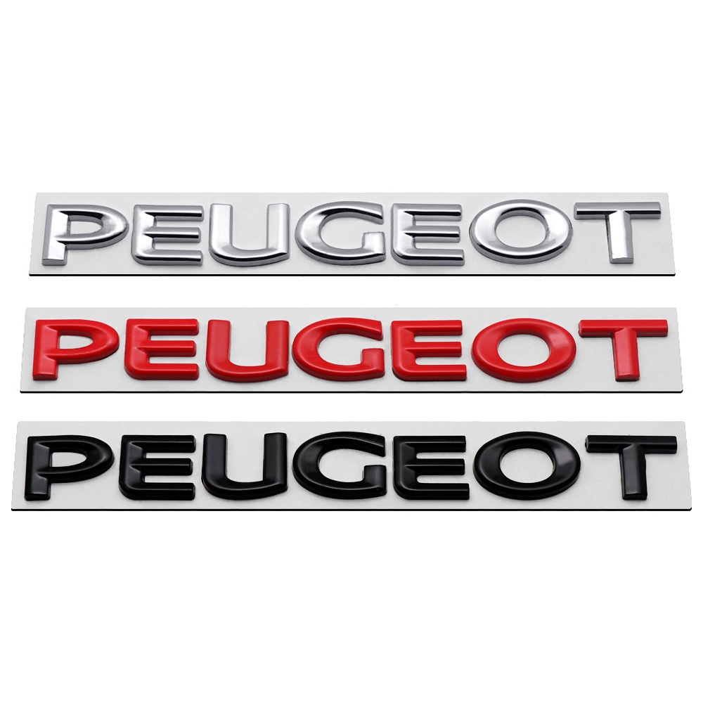 สติกเกอร์ตราสัญลักษณ์โลหะ ติดท้ายรถยนต์ สําหรับ Peugeot 307 207 407 607 4008