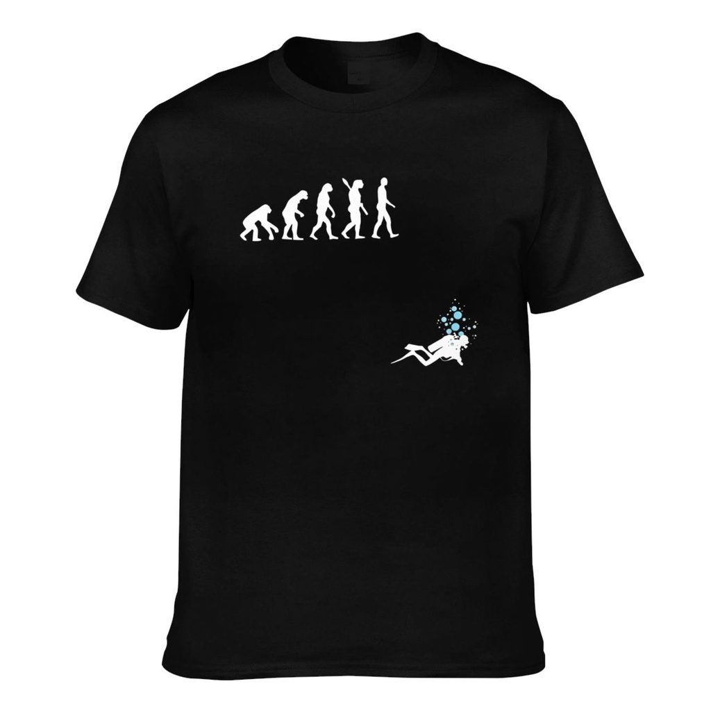 Evolution Of Man Scuba Diving Fashion Summer Tee