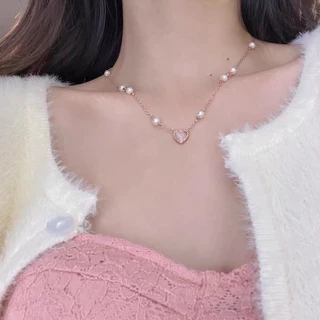 💕ร้านไทย มีหลายแบบ💕สร้อยคอไข่มุก ไข่มุก เครื่องประดับสไตล์เกาหลี N MIX PEARL