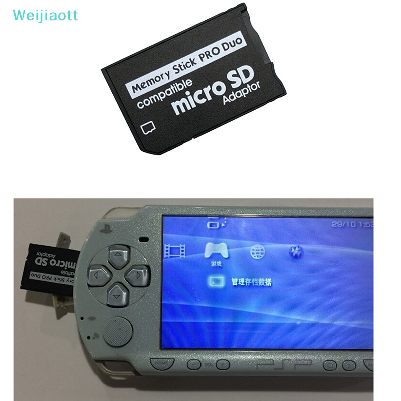 【Weijiaott】อะแดปเตอร์ สําหรับ Sony and PSP Series Micro SD SDHC TF to Memory Stick MS Pro Duo PSP【AO】