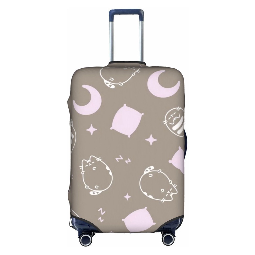 Pusheen กระเป๋าเดินทางการ์ตูนตลกกระเป๋าเดินทาง Protector เหมาะกับ 18-32 นิ้วกระเป๋าเดินทาง