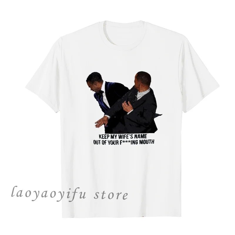 ตลก Will Smith Slaps Chris Rock At Oscars Funn Will Smith Slap พิมพ์ท็อปส์ซู Oscars คลาสสิก TShirt ผ