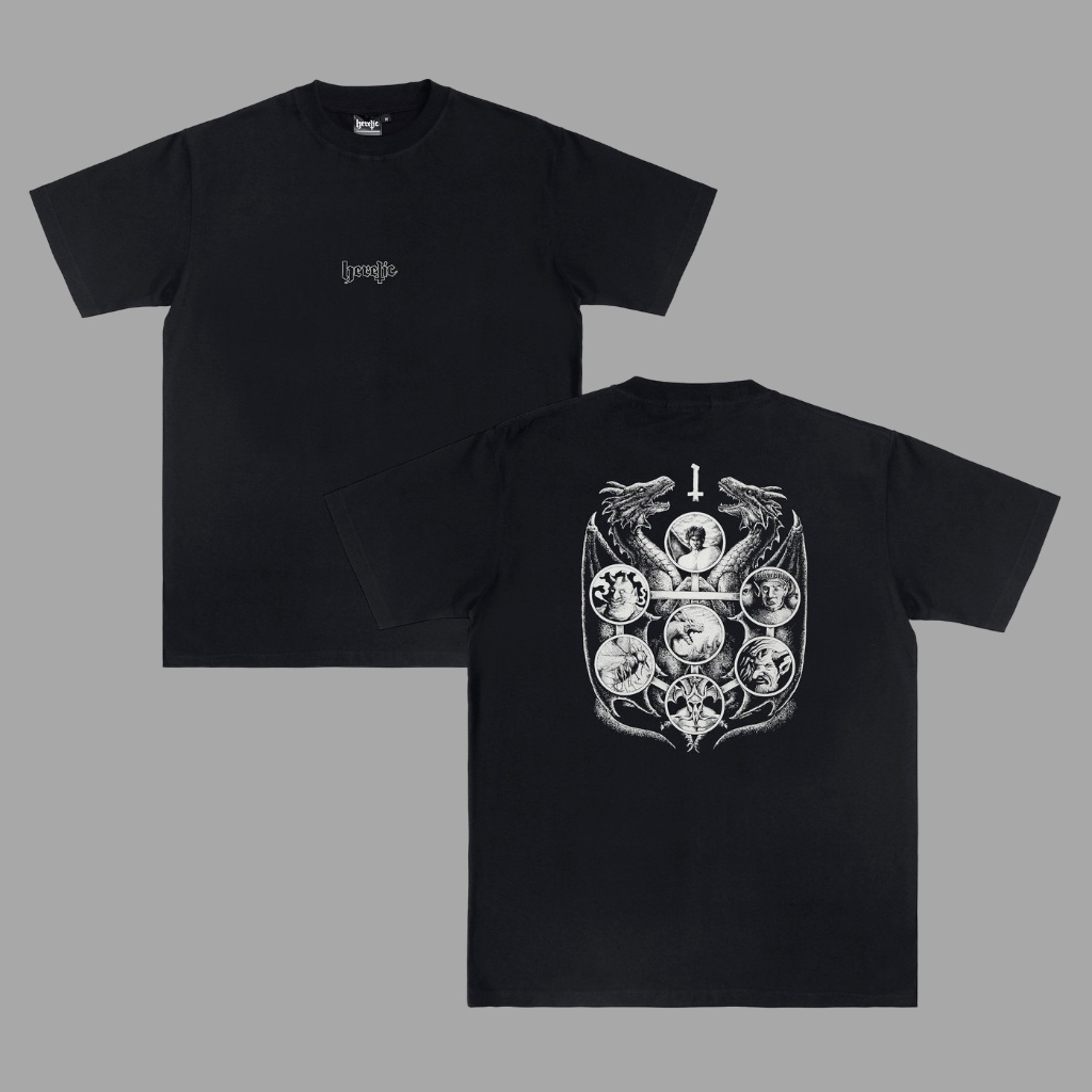 Heretic - เสื้อยืด - 7 Deadly Sins Short Sleep Fashion Hardworking T เสื้อ