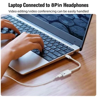 Ankndo อะแดปเตอร์แปลงสายชาร์จ USB Type C เป็น Lightning สําหรับซิงค์ข้อมูล Type C เป็น Lightning Audio