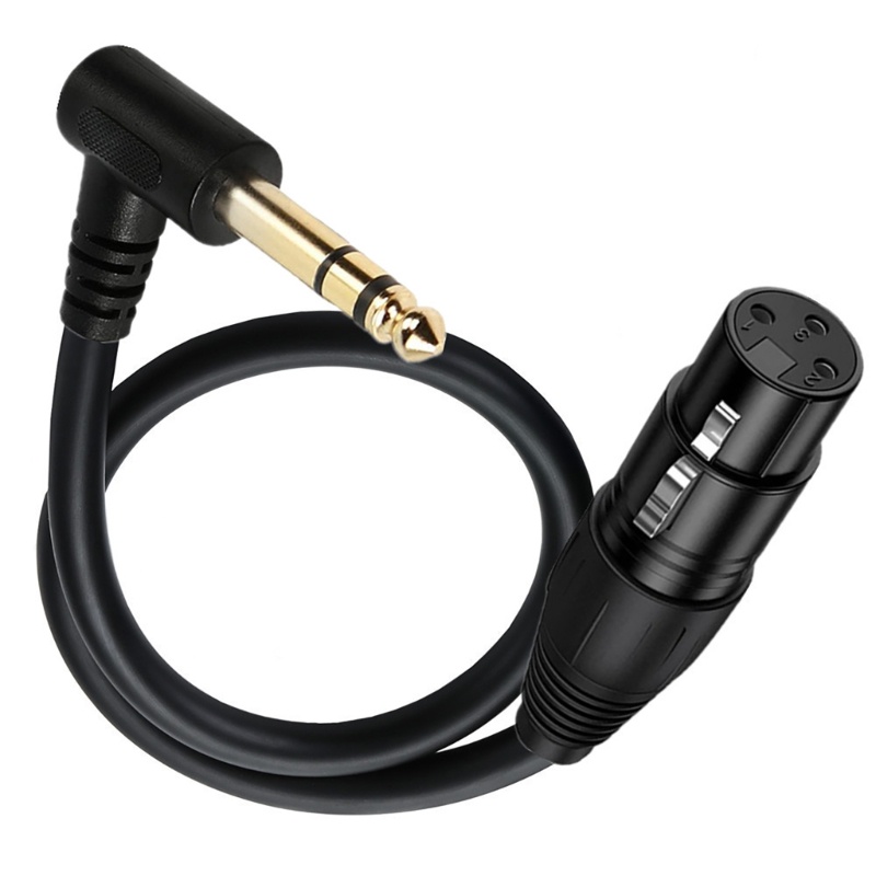 สายเคเบิ้ล XLR 3 Pin to 6 35 มม. 1 4 TS TRS Male Cable Stereo 6 35 มม. to XLR Plug Stereo Mic Connector สําหรับไมโครโฟน